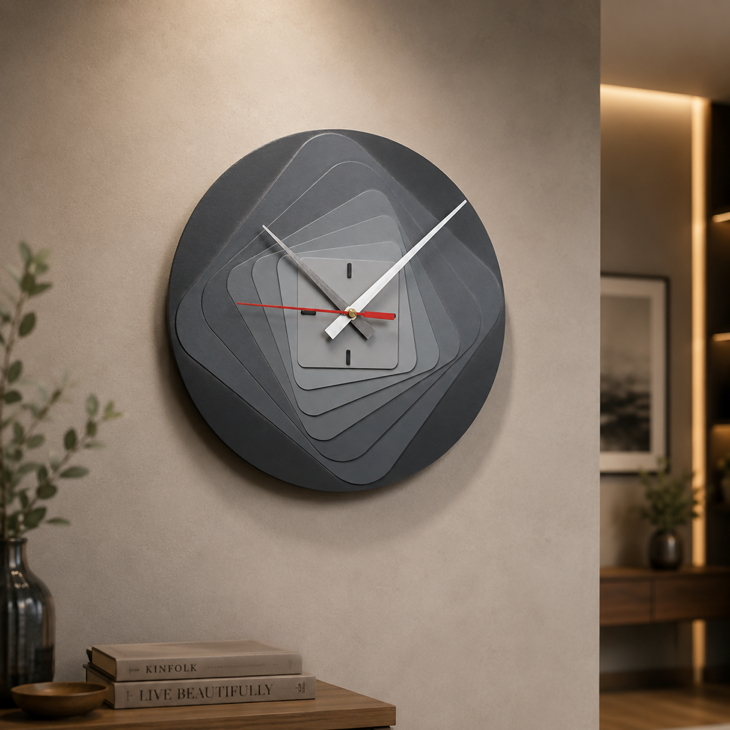 Clock 7 Layer Grey 3