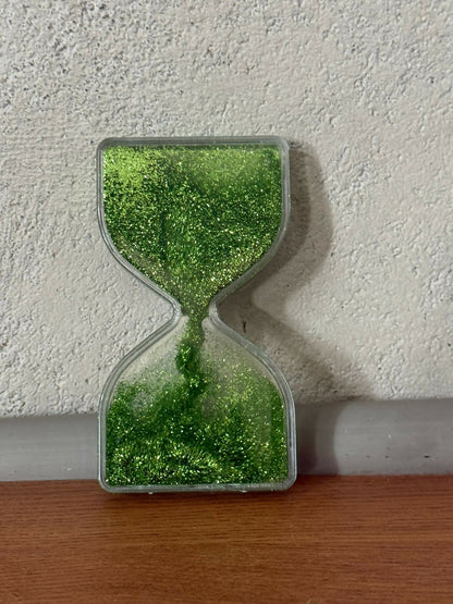 Green Liquid Sand Timer Hourglass Stress Relief Sensory Toy for Kids