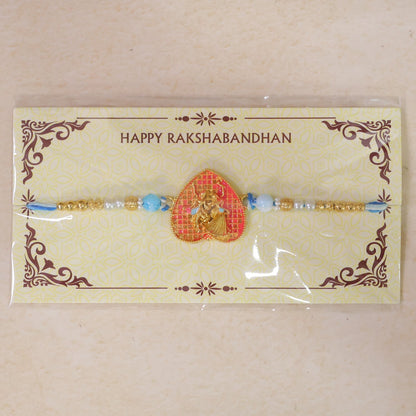 Radha Krishna Designer Rakhi with Pearl Beading (10pcs)
