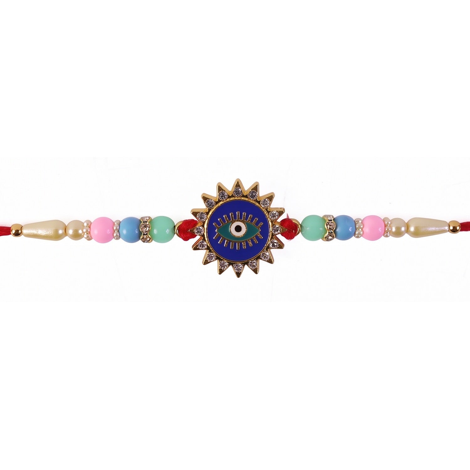 Evil Eye Sun Rays Rakhi Stylish & Protective for Bhai (10pcs)