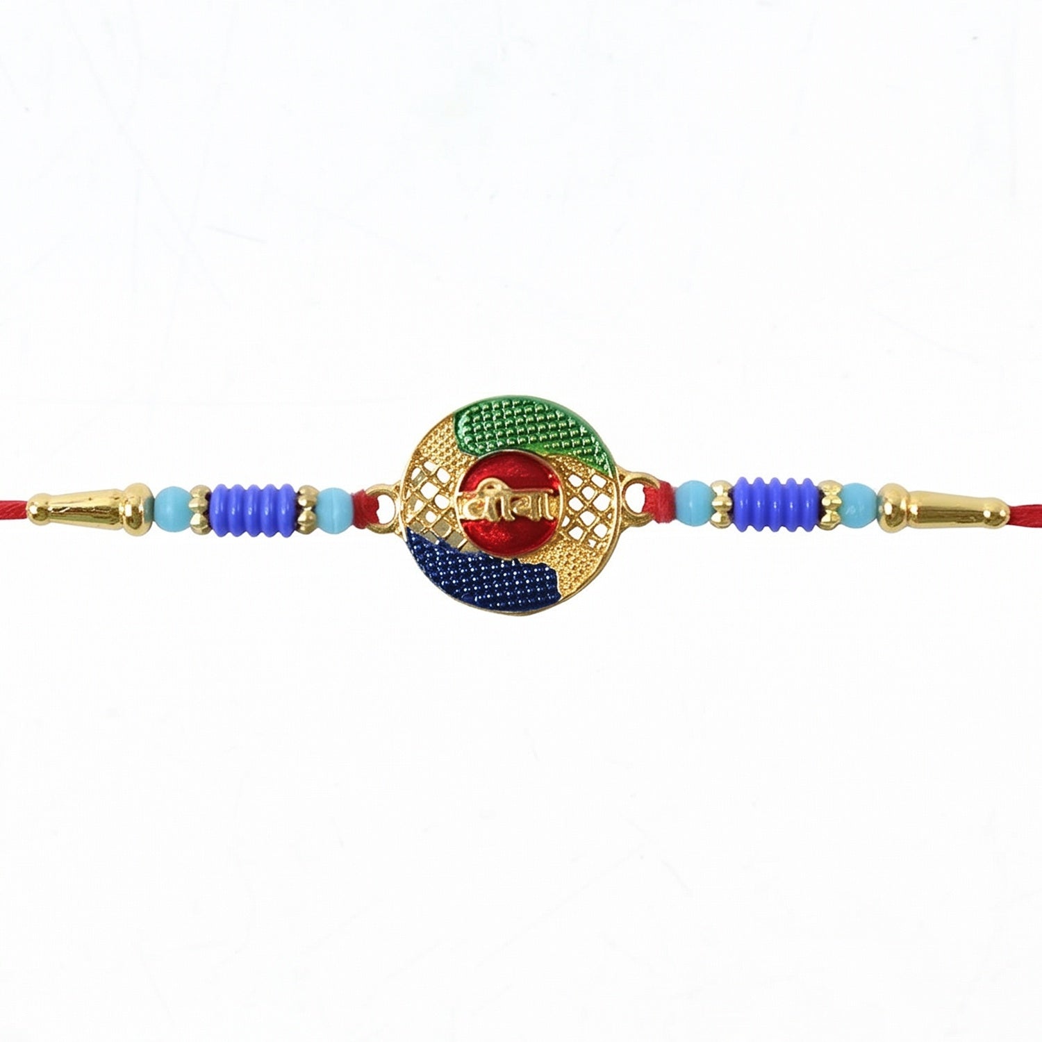 Rakhi Traditional Festive Thread with Decorative Beads (5pcs)