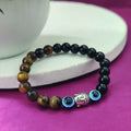 Tiger's Eye Beads Charm Bracelet – Protective Handmade Jewelry