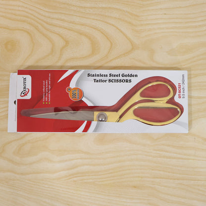 Golden Handle 9.5 Inch Professional Tailor Scissors for Fabric, Dressmaking, Sewing