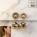 Jhumka Earrings – Elegant Traditional Gold Tone Design for Festive Wear