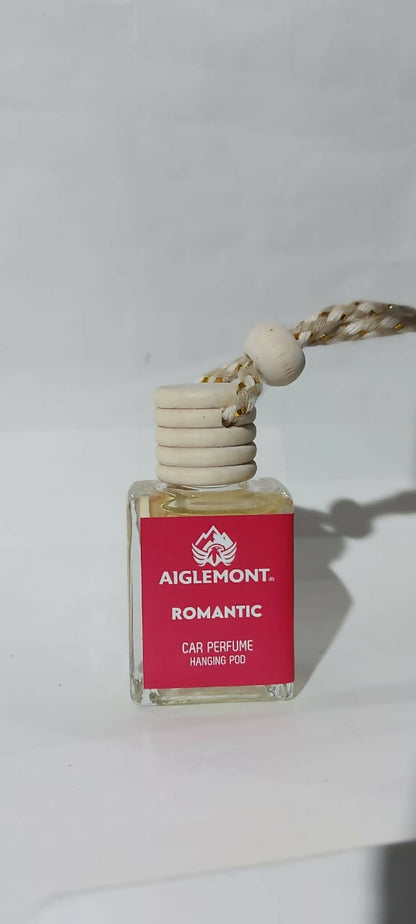 Aiglemont Romantic Car Perfume Hanging Pod 10ml | Long-Lasting Car Air Freshener | Premium Car Interior Accessory