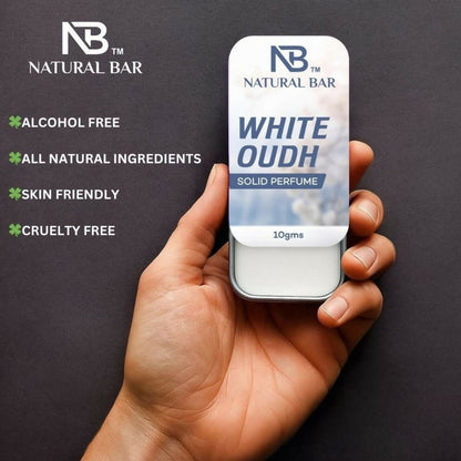 White Oudh Solid Perfume open with visible texture