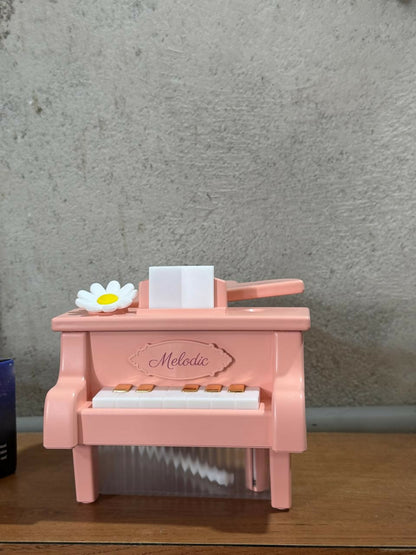 Pink Piano USB Mini Humidifier with Night Light for Bedroom & Kids Room