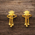 Golden Drop Earrings – Lightweight Elegant Party Wear for Women