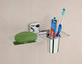 Stainless Steel Soap Dish with Tumbler Holder – Rust-Proof & Durable