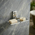 Wall Mounted Soap Dish – Double Compartments for Bathroom Convenience