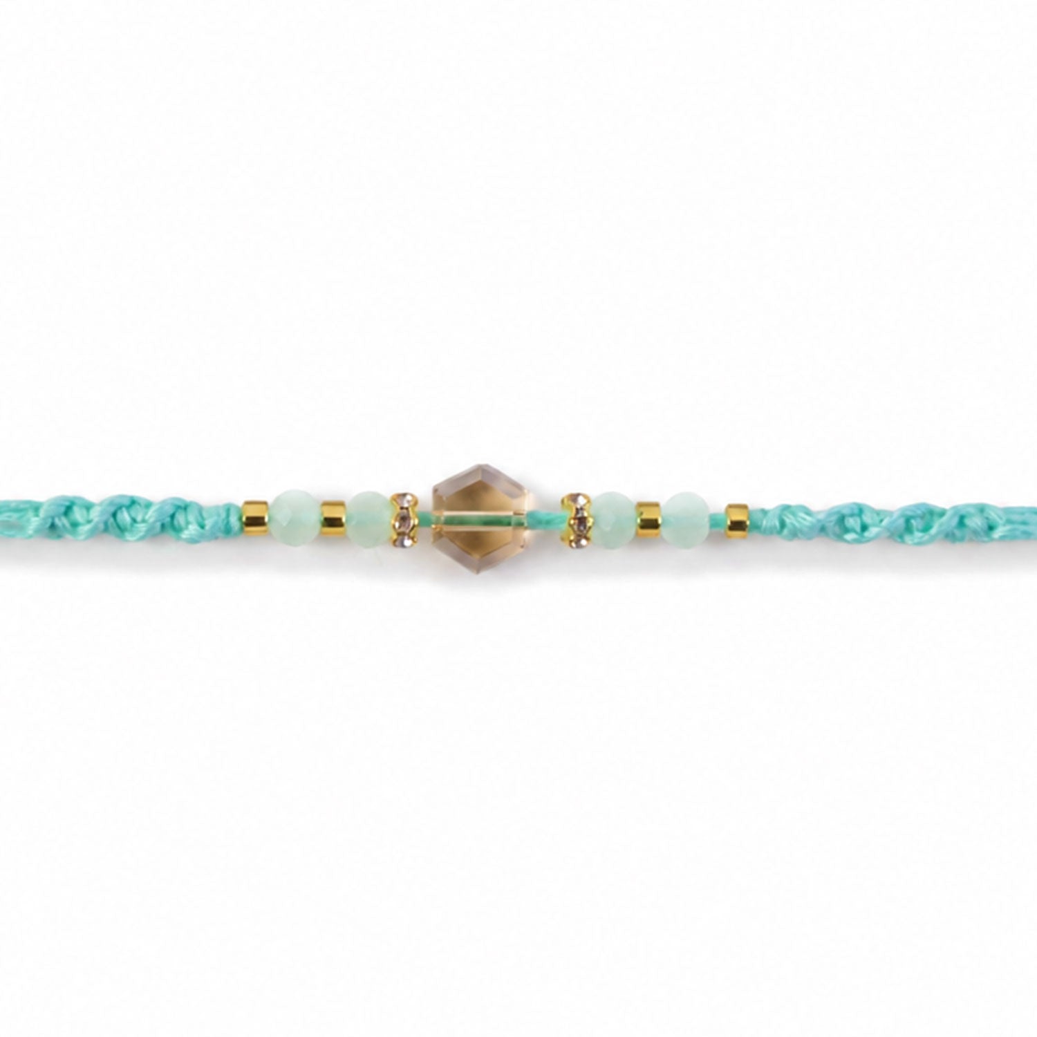 Premium Sparkle Designer Rakhi with Pearl Detail, Stone Centre and Gift Ready Style