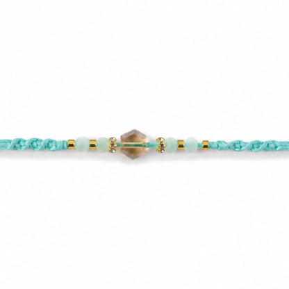 Premium Sparkle Designer Rakhi with Pearl Detail, Stone Centre and Gift Ready Style