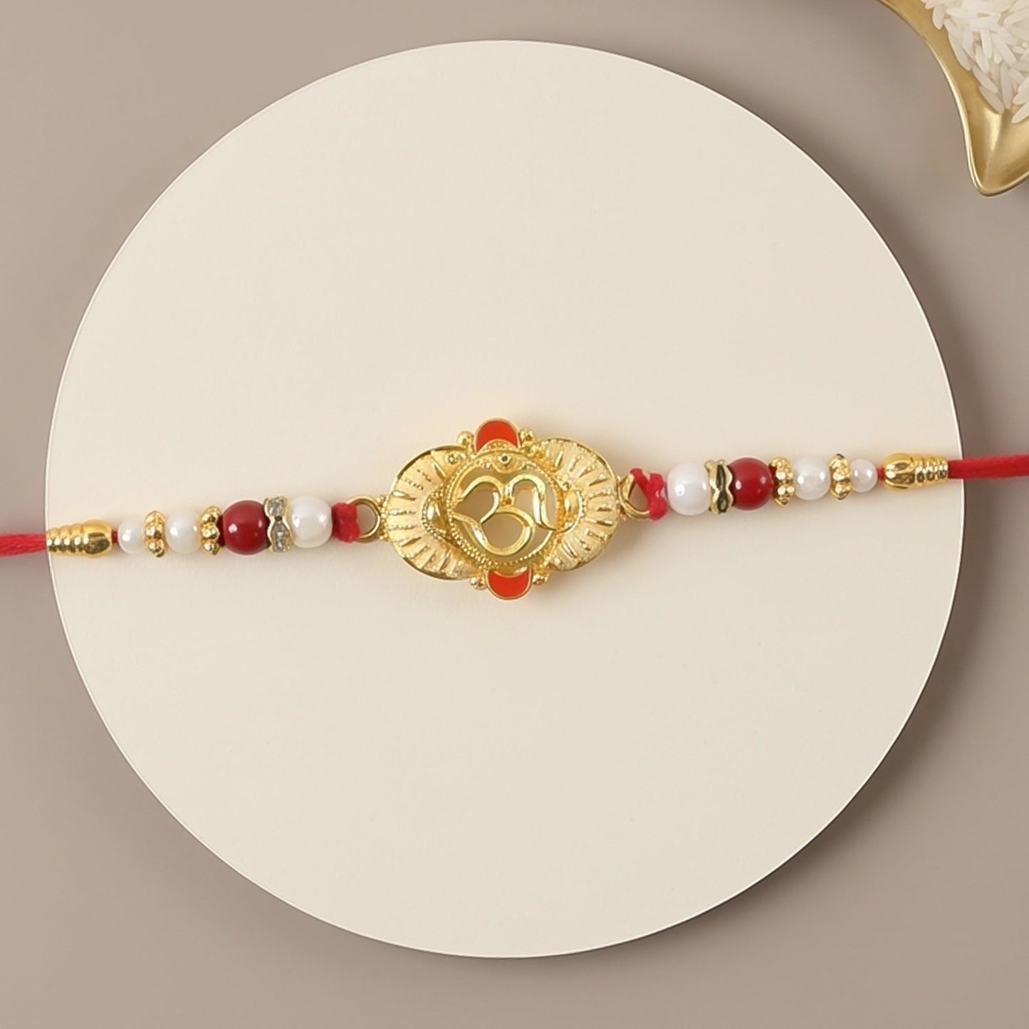 Om Design Rakhi for Raksha Bandhan Special Occasion (10pcs)