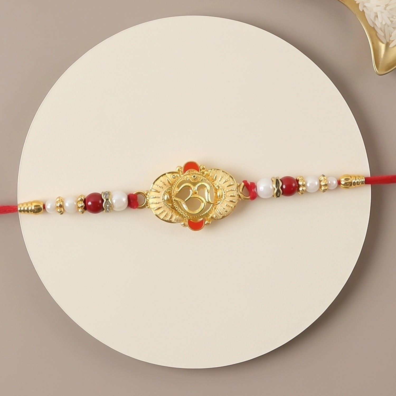 Om Design Rakhi for Raksha Bandhan Special Occasion (10pcs)