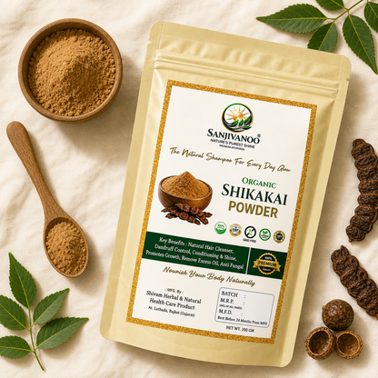 Sanjivanoo Shikakai Powder Natural Herbal Hair Cleanser Shampoo (200 GM)