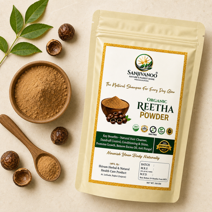 Sanjivanoo Reetha Powder Natural Herbal Hair Cleanser Shampoo (200 GM)