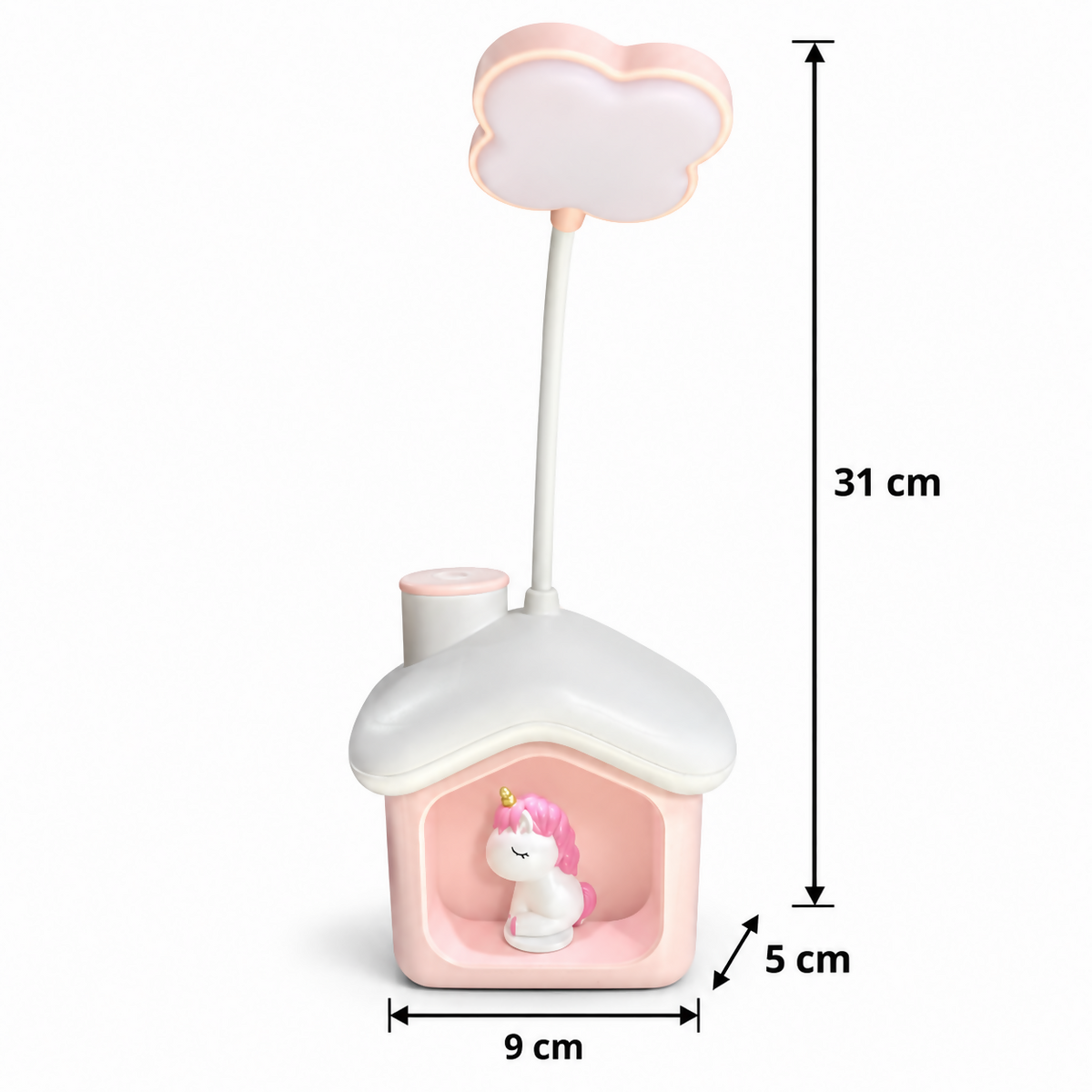 Pastel Unicorn House Lamp Dimensions