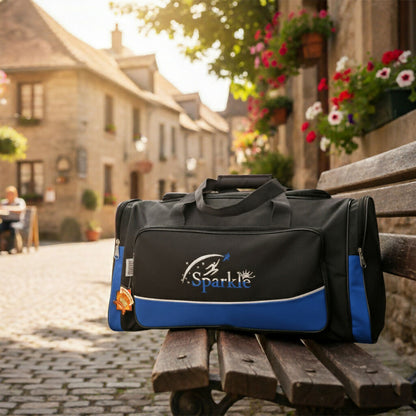 Sparkle Dholak Travel Bag – Multicolor | Heavy-Duty Musical Instrument Carry Case | Padded, Large Front Pocket | Durable Zippers & Strong Handles | Fits Standard Dholak