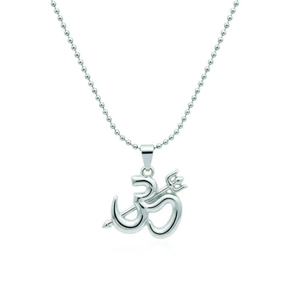 Sprititual Om and trishul Chain Pendnet