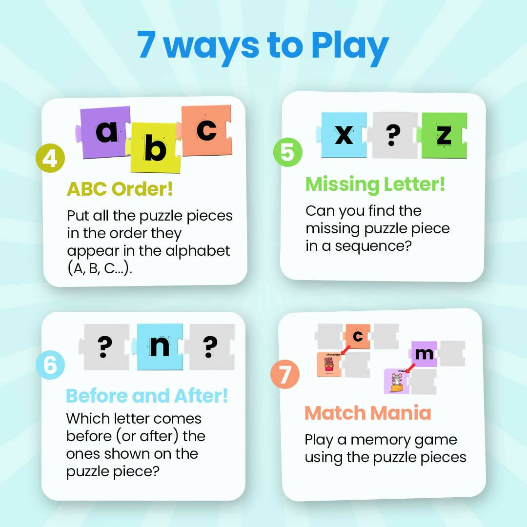 MY FIRST ALPHABET PUZZLE - AGE 3+ (78 CARDBOARD PIECES)