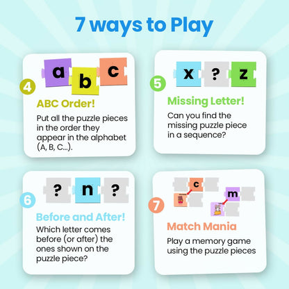 MY FIRST ALPHABET PUZZLE - AGE 3+ (78 CARDBOARD PIECES)