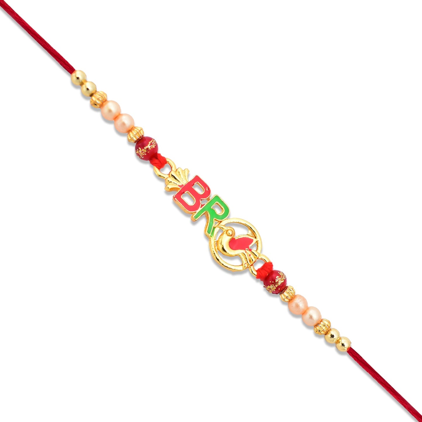 Bro Rakhi Stylish Text Design for Raksha Bandhan (5pcs)