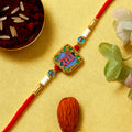 Rakhi for Raksha Bandhan – Colorful Beads & Radhe Engraving for Sibling Festival