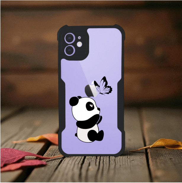 Panda and Butterfly Mobile Cover For Apple Iphone 12