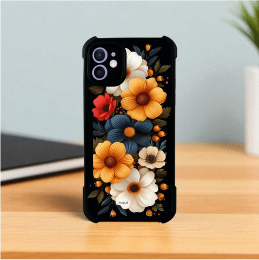 Retro Petals Mobile Cover For Apple Iphone 12
