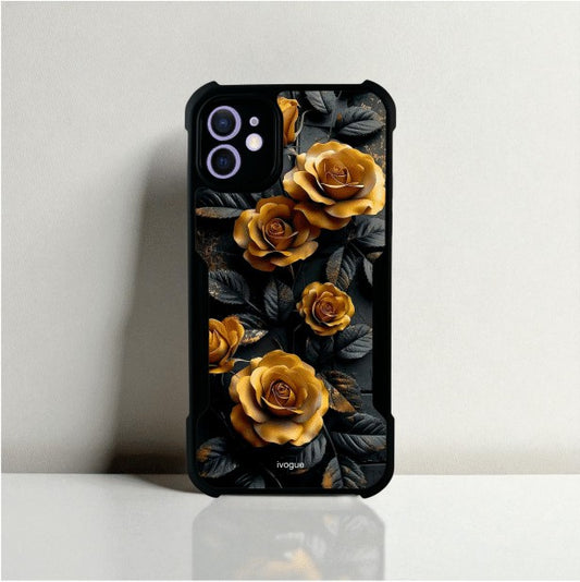 Golden Rose Mobile Cover For Apple Iphone 12