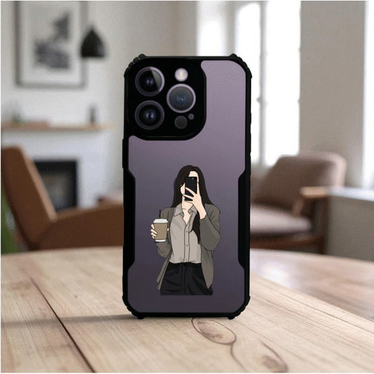Coffee Girl Mobile Cover For Apple Iphone 14 Pro