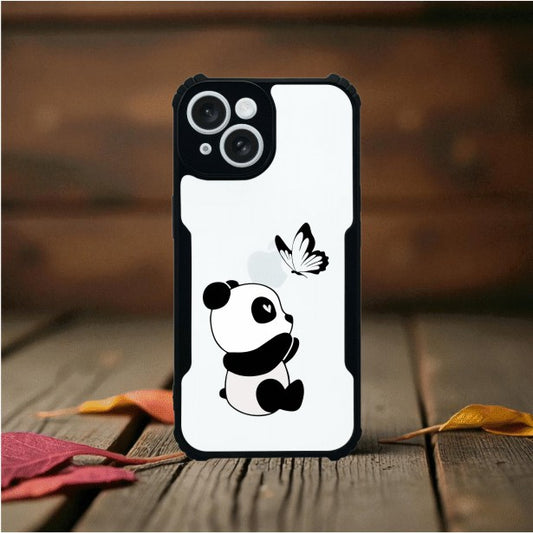 Panda and Butterfly Mobile Cover For Apple Iphone 14 Plus