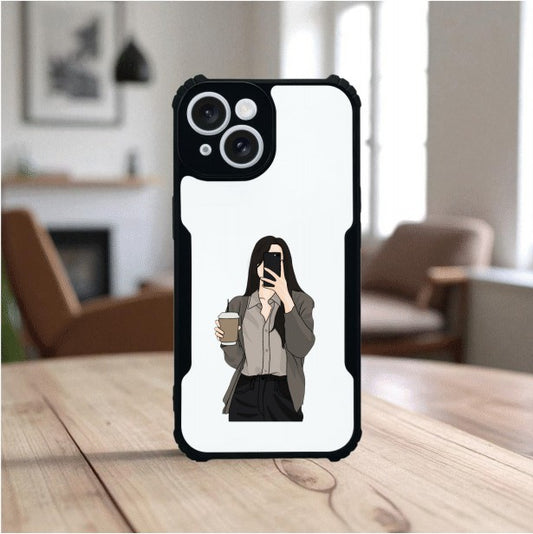 Coffee Girl Mobile Cover For Apple Iphone 14 Plus