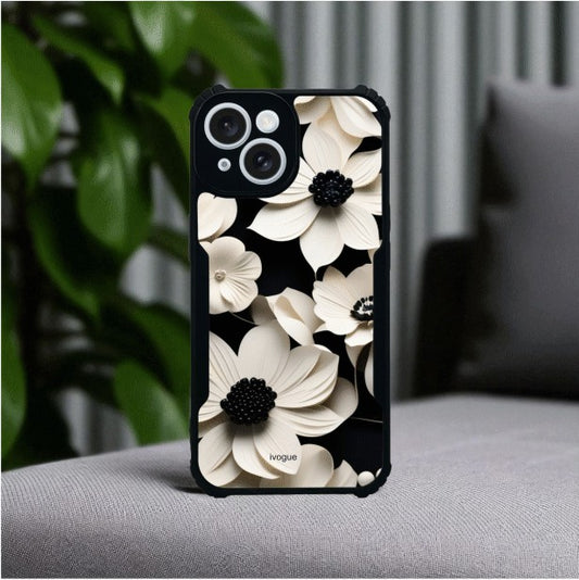 Black & Bloom Mobile Cover For Apple Iphone 14 Plus