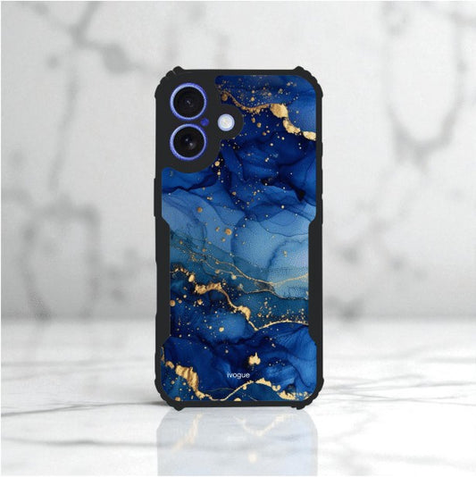 Blue Opulence Mobile Cover For Apple Iphone 16