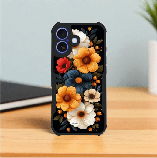 Retro Petals Mobile Cover For Apple Iphone 16