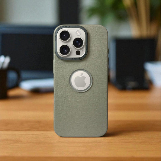 Lichi Lather Case For Apple Iphone 16 Pro Max_Natural Titanium