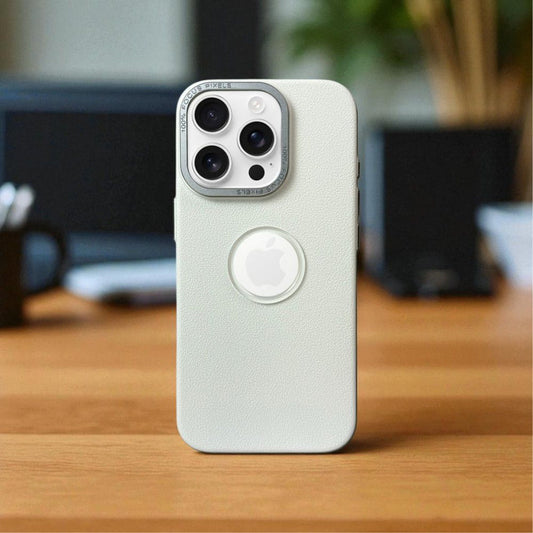 Lichi Lather Case For Apple Iphone 16 Pro Max_White