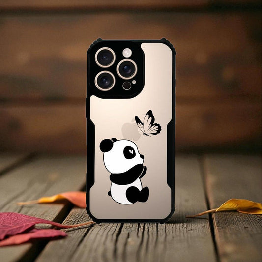 Panda and Butterfly Mobile Cover For Apple Iphone 16 Pro Max