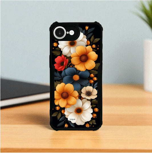Retro Petals Mobile Cover For Apple iphone 16e