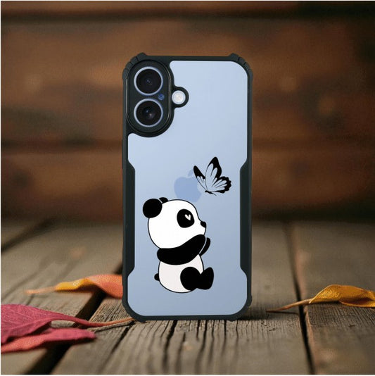 Panda and Butterfly Mobile Cover For Apple Iphone 17