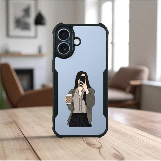 Coffee Girl Mobile Cover For Apple Iphone 17