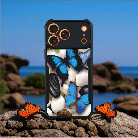 Blue Wings Beauty Mobile Cover For Apple Iphone 17 Pro Max