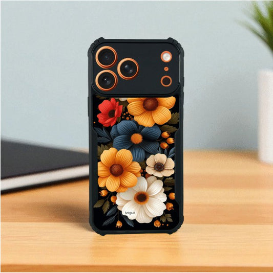 Retro Petals Mobile Cover For Apple Iphone 17 Pro