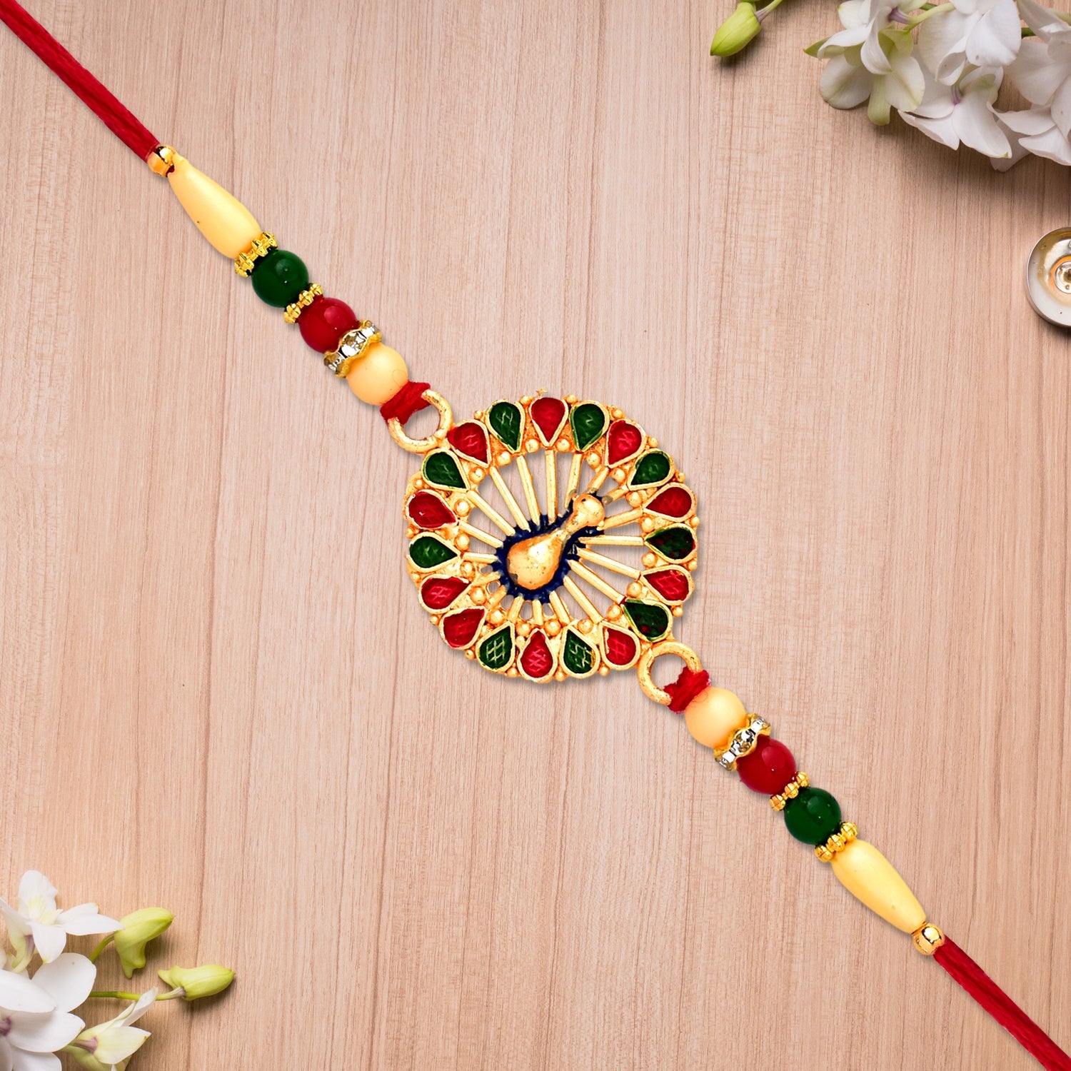 Vinayak Vrat Rakhi Divine Protection & Blessings for Brothers (10pcs)