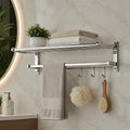 Wall Mounted Folding Towel Rack – Space-Saving Bathroom Organizer