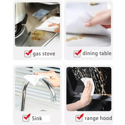Kitchen Cleaning Wet Wipes for Oil and Grease Removal 80 Sheets Pack (1 Pc)