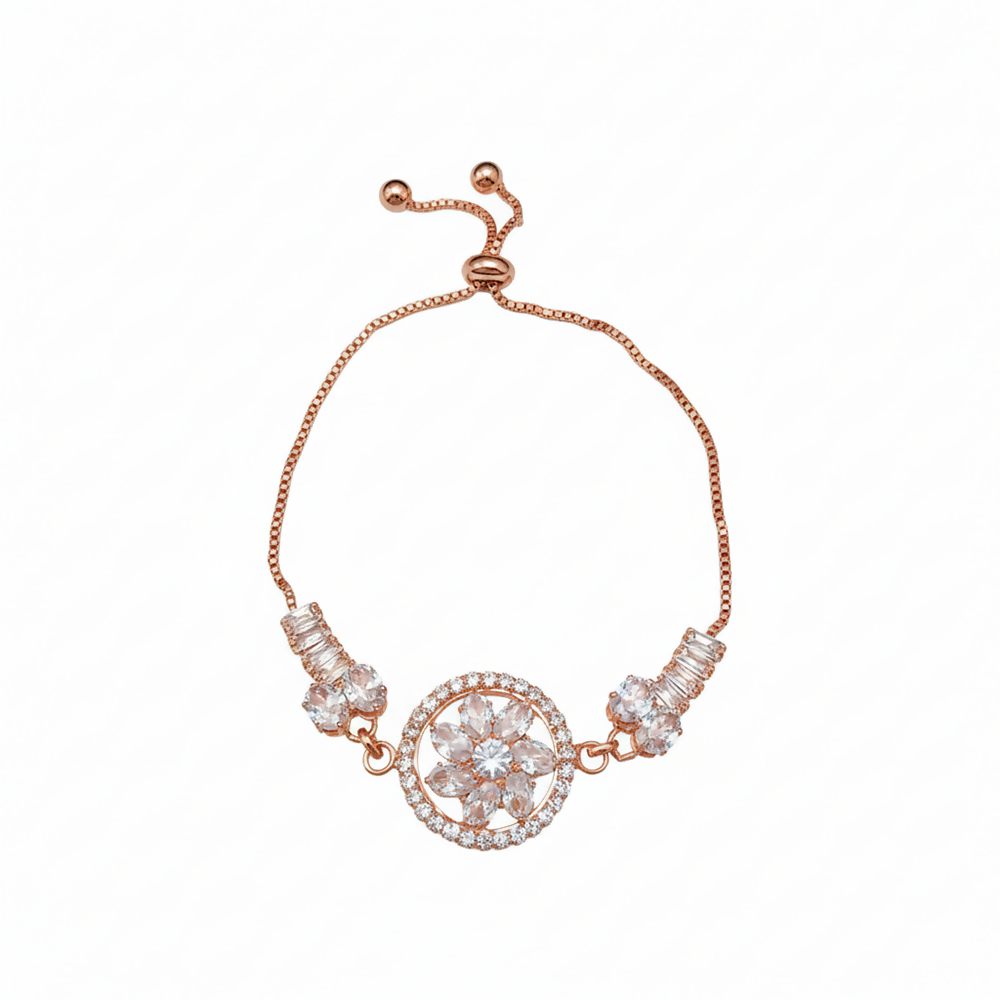 Luxury AD Floral Motif Bracelet for party wear