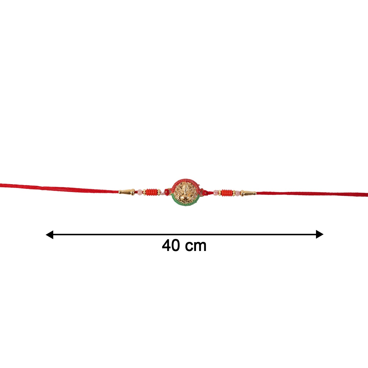 Mini Lord Ganesha Rakhi Elegant Traditional Festive Accessory (5pcs)