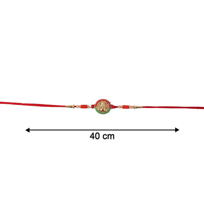 Mini Lord Ganesha Rakhi Elegant Traditional Festive Accessory (5pcs)